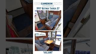 1997 Botnia Targa 27 VALIANT  Walk around twin engine cruiser for sale with Mark Cameron Yachts [upl. by Yenitsed]