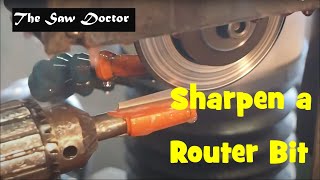 SHARPENING ROUTER BIT  Please Subscribe More videos soon [upl. by Heimlich]