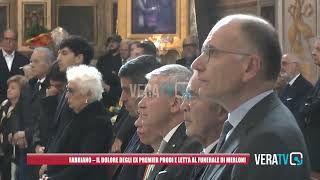 Fabriano  Il dolore degli ex premier Prodi e Letta al funerale di Merloni [upl. by Jarred930]