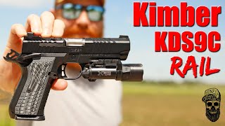 New Kimber KDS9C Rail A Feature Packed Compact Double Stack 1911 First Shots [upl. by Mclaughlin]