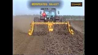 Sod peat windrowing MeriPeat KA40 T [upl. by Furgeson142]