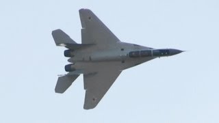 MiG35 100 лет ВВС России Russian Air Force 100th Anniversary Air Show 2012 [upl. by Eelyk]