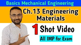 Engineering Materials  One Shot  Basic Mechanical Engineering  BTech 1st Year  All Branches [upl. by Nellaf]