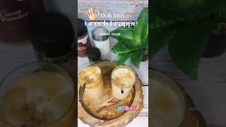 Home Made Greek Frappe Coffee Recipe  Instant Frappe Coffee frappé youtubeshorts shorts [upl. by Maxa292]