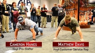 PushUp contest with Cameron Hanes and Matthew Davis [upl. by Artinahs]