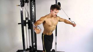 Bodybuilding  Rob Riches Chest Workout on Powertec Functional Trainer [upl. by Ecissej420]