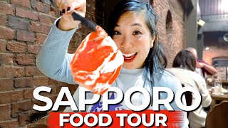 Our First Time in Sapporo 🇯🇵 Hokkaido Food Tour [upl. by Palgrave]