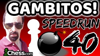 Juego PELIGROSOS GAMBITOS en BLITZ vs 1950 ELO 💣♟️ Speedrun 40 Chesscom [upl. by Norah]