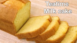 Soft amp Spongy Teatime Milk Cake Recipe  Easy Tea Time milk cake [upl. by Chuch473]