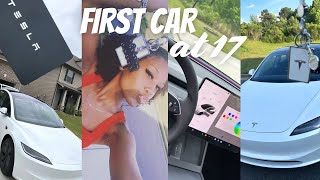 Got My First Car At 17  Tesla 2024 Tour  Process Accessories Etc [upl. by Gnilyam]