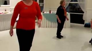 Woolshed Waltz Janets 65th Birthday party demo Annemaree of Nuline Dance [upl. by Schug201]