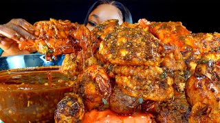 KING CRAB SEAFOOD BOIL MUKBANG  DESHELLED  SEAFOOD BOIL MUKBANG  Seafood  Mukbang [upl. by Eelimaj]