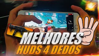 âœ…MELHORES HUDS DE 4 DEDOS PARA FREE FIRE EM 2024 HUDS DE INSTAPLAYERS ðŸ‡§ðŸ‡·ðŸ”¥ [upl. by Alaunnoif]