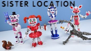 Five Nights at Freddys FNAF Sister Location Action Figures Funko with Ennard [upl. by Ayardna905]