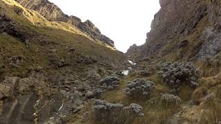 Hiking Drakensberg gardens Rhino horn 19km 29km UP [upl. by Marris112]