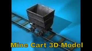 3D Model Mine Cart Review [upl. by Ellene26]