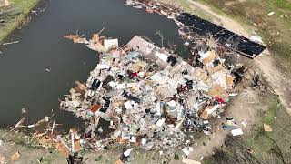 Extreme Tornado Damage  Drone SurveyWren Mississippi [upl. by Fortin920]