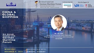 2023 3rd Annual Capital Link German Maritime Forum  China amp Global Shipping Presentation [upl. by Zeculon]