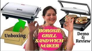 Unboxing the NEW Borosil Sandwich Maker  Did We Find the Perfect Grilling Machine [upl. by Ardnaeed]