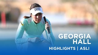 Georgia Hall  Second Round Highlights  69 3  Aramco Saudi Ladies International [upl. by Annoyek]