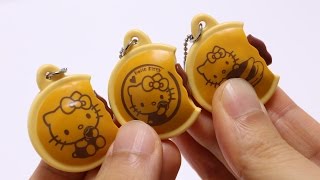 ASMR Squishy 036 Hello Kitty Dorayaki Puni Puni Mascot Squishies [upl. by Rabkin]