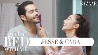 Jesse Metcalfe and Cara Santanas Nighttime Skincare Routine  Go To Bed With Me  Harpers BAZAAR [upl. by Dyane117]