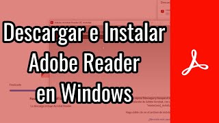 Descargar e Instalar Adobe Reader  Descarga e Instalación de Programas en Windows [upl. by Iolenta]