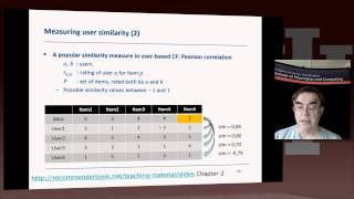 Big Data Course Mooc Unit 13 Lesson 7 Userbased nearestneighbor collaborative filtering II [upl. by Yelrahc]