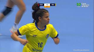 MUNDIAL SUB20 DE HANDEBOL FEMININO 2022  Brasil 24 x 32 Noruega  Melhores Momentos [upl. by Lundell]