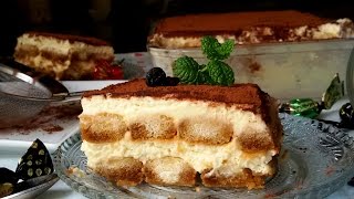 Tiramisú fácil tarta sin horno [upl. by Liahcim]