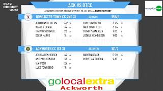 Ackworth CC 1st XI v Doncaster Town CC 2nd XI [upl. by Jillana]