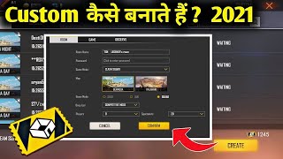 custom kaise banate hain  Custom kaise banaen  free fire custom 2021 [upl. by Ratna]