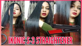 IKONIC S3 STRAIGHTENER REVIEW AMAZING PRODUCT Demo on Natural Hair [upl. by Zorina]