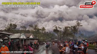 Gunung SEMERU MELETUS amp Luncurkan Awan Panas Sejauh 3500M Siang ini Warga Panik Teriak Takbir [upl. by Imehon48]