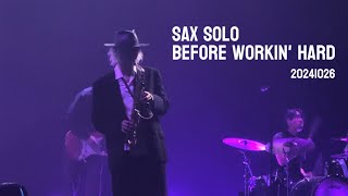 Sax solo before workin hard｜Fujii Kaze 2024 Asia Tour in Singapore 241026 [upl. by Salene]