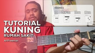 Tutorial Chord Gitar Kuning  Rumah sakit Morfem Version CEK DESKRIPSI FREN [upl. by Jamila330]