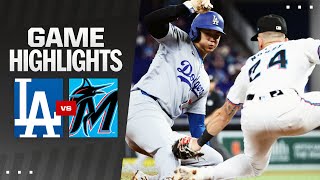 Dodgers vs Marlins Game Highlights 91924  MLB Highlights [upl. by Anat850]