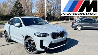 2024 BMW X4M POV Start Up Test Drive Walkaround and Review [upl. by Watkin]