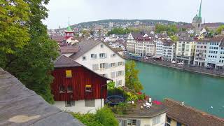 ZURICH  4K HD Lindenhof Hill Walking Tour [upl. by Chelsey835]