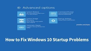 How to Fix Windows 10 Startup Problems 4 Ways [upl. by Royden]