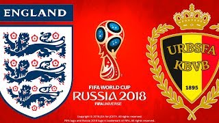 England vs Belgium  FIFA World Cup Russia 2018  PES 2018 [upl. by Ahsekar355]