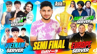 ASIA CUP 🏆 SEMI FINAL DAY 3 FT NG AMF TSG OG VINCENZO HH XT nonstopgaming free fire live [upl. by Lucias]