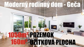 NA PREDAJ MODERNĂť RODINNĂť DOM V GEÄŚI  POZEMOK SO ZAVLAĹ˝OVANĂŤM A BIOKLIMATICKOU PERGOLOU [upl. by Anika691]