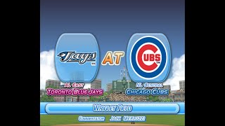 MLB Power Pros 2008 PS2 Blue Jays vs Cubs [upl. by Karlee]