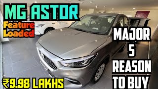 Major 5 Reason To Buy MG Astor Base Model 💯🤩 Feature Loaded only ₹998 lakhs ❤️‍🔥 [upl. by Mcleroy876]