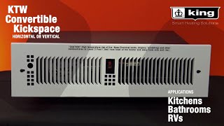 KTW Series  Convertible Kickspace Heater  King Electric [upl. by Asecnarf]