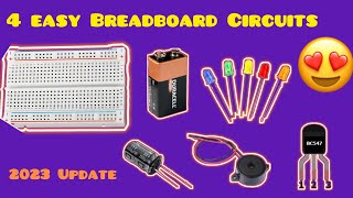 Top 4 electronical projects on breadboard 2023 Update [upl. by Emmeline]