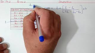 Ex142 Q2 Chapter14 Statistics  Ncert Maths Class 10  Cbse [upl. by Tonia]