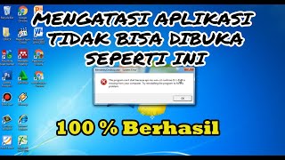 CARA MENGATASI THE PROGRAM CANT START BECAUSE APIMSWINCRTRUNTIMEI110DLL [upl. by Efthim]