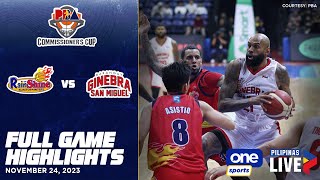 Rain or Shine vs Brgy Ginebra highlights  PBA Season 48 Commissioners Cup  Nov 24 2023 [upl. by Clarkin]